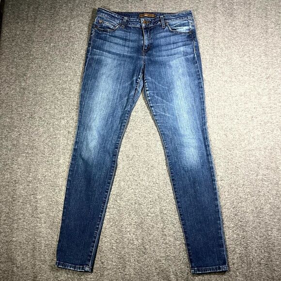 Joe’s Jeans Women’s 31 The Icon Ankle Skinny High Rise Dark Wash Faded Indigo - Picture 1 of 11
